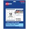 Avery Glossy Clear Rectangle Labels with Sure Feed, 1-13/16" x 2-3/16"